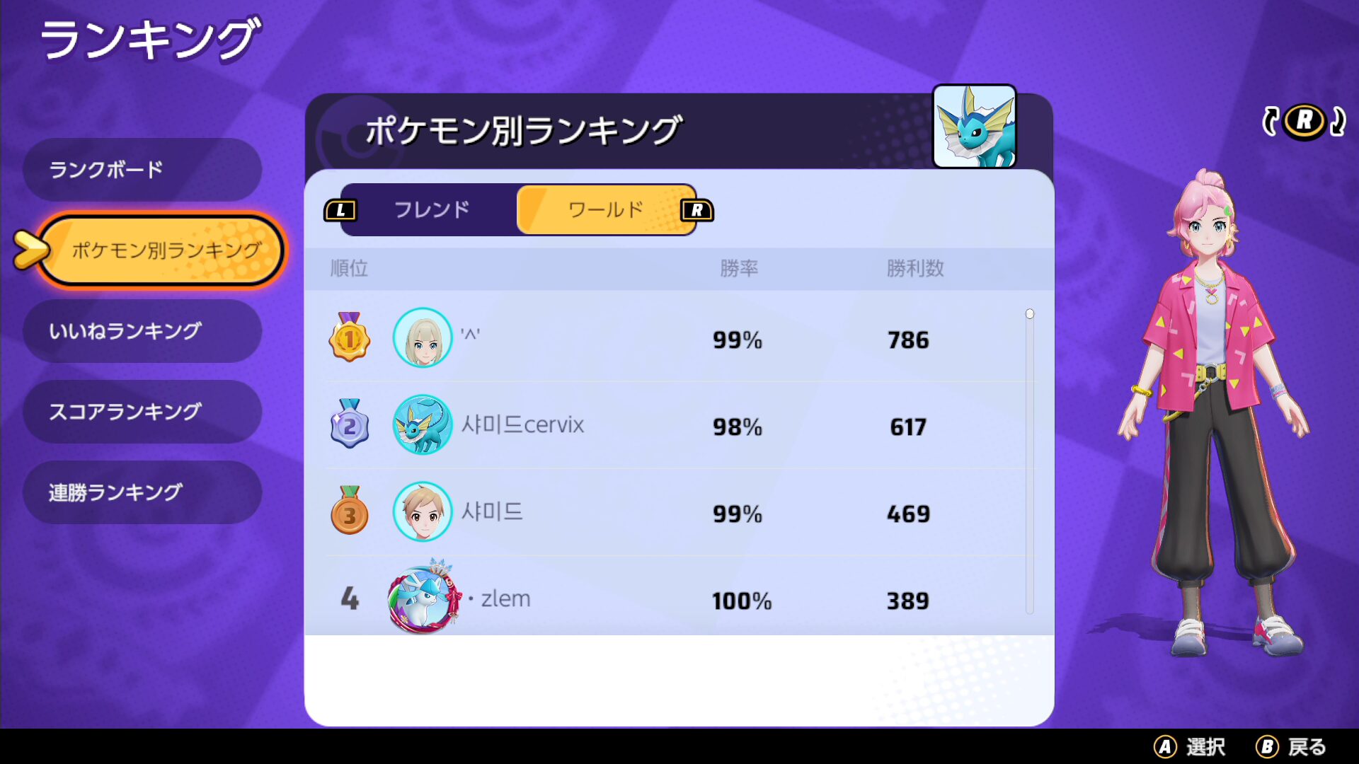 【ポケモンユナイト】シャワーズマスターおすすめの持ち物構成【Pokémon UNITE】